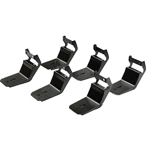 COMNOVA Side Step Nerf Bar Running Board Replacement for Ford F-150 Crew Cab 04-14(4 Full Size Door),6 Inch Step Pad Design,OE Style (Black Powder-Coating).