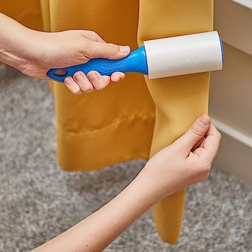 PetLovers EzRoll Reusable Lint Roller - Sticky for Life & Multi-Purpose Pet Hair, Dust, & Lint Remover for Clothing, Upholstery, & Cars - Sustainable, Washable & Efficient