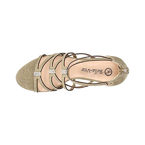 Bella Vita Karlette Womens Sandal 7 CD US GoldGlitter