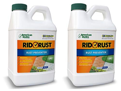 American Hydro Systems RR1 Rid O' Rust 2X Concentration Stain Preventer, 2 Pack, 1/2 Gallon Bottle, 2 Pack, 2 Count