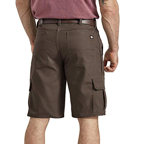 Dickies Men's Big and Tall Tough Max 11 Inch Relaxed Fit Cargo Short, Brown Duck, 54