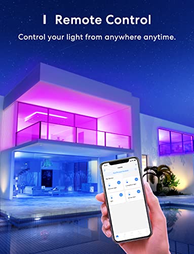 meross Smart Light Bulb, Smart WiFi LED Bulbs Works with Alexa, Dimmable E26 Multicolor 2700K-6500K RGBWW, 810 Lumens 60W Equivalent, No Hub Required, 1 Pack
