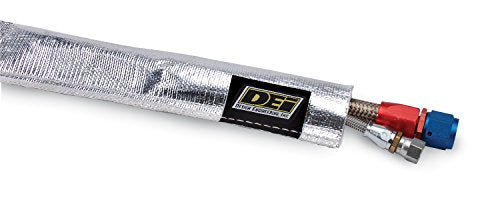 Design Engineering 010419 Heat Sheath 1" I.D. x 3ft Aluminized Sleeving for Ultimate Hi-Temp Protection