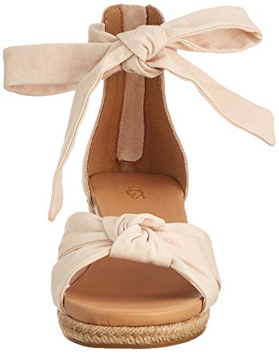 UGG Women's Yarrow Sandal, Black Canvas, 12