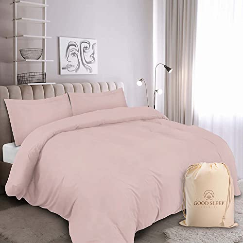 Good Sleep Bedding Twin Duvet Cover - 3 Pc Set, 100% Egyptian Cotton Twin XL Duvet Cover with Zipper & Corner Tie, Soft & Breathable Comforter Cover, 800 TC Duvet Cover Twin with Pillow Cases - White
