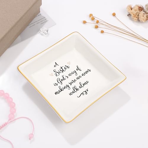 JoycuFF Trinket Dishes for Jewelry Mom Mother Birthday Christmas Gift Jewelry Tray for Rings Necklaces Bracelets Earrings to My Wonderful Mom