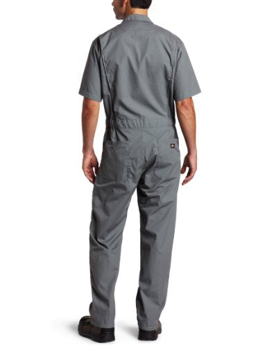 Dickies mens Short-sleeve overalls and coveralls workwear apparel, Khaki, X-Large US