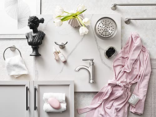 Moen Halle Spot Resist Brushed Nickel Shower Faucet Trim Set featuring Wide Showerhead and Shower Lever Handle with Posi-Temp Valve Included, 82971SRN