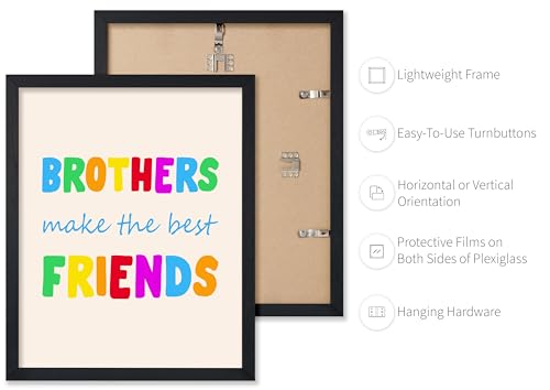 Poster Master This Is A Safe Space Poster - Mental Balance Print - School Counselor Art - Gift for Psychologist, Student & Teacher - Great Decor for School or Therapist Room, 11x14 Black Framed