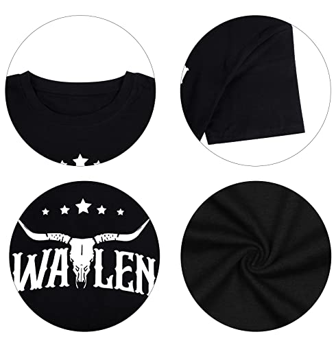 Steer Skull Western Shirts for Women Nashville Outfits for Women Oversized Tees Country Music Tshirt