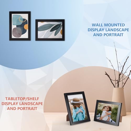 WIFTREY 18 Pack 3.5x5 Picture Frame Black, 3.5 x 5 Photo Frames Bulk for Wall Hanging or Tabletop Display