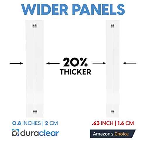 Mammoth DuraClear 8x10 Acrylic Photo Frame - Frameless & Thick Design - Ideal for Photos, Art Prints, and Head Portraits Display