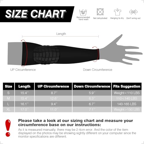 AceList 2PCS Elbow Pads with Padded Compression Shield Shape Arm Sleeves for Protection - Suitable for Basketball, Volleyball