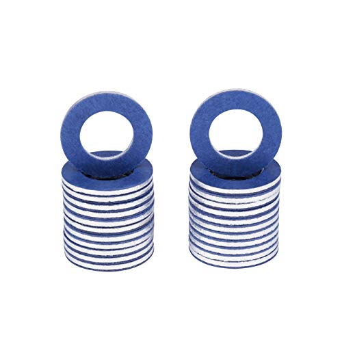 90430-12031 (24Pcs) Aluminum Oil Drain Plug Gaskets Fits for Toyota Lexus Scion Crush Washer Seals Replaces# 9043012031