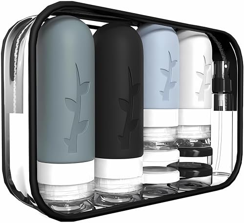 Travel Containers for Toiletries, 18pack TSA Approved Travel Size Containers for Toiletries,travel bottles for Toiletries,travel Jars or Personal Travel Essentials