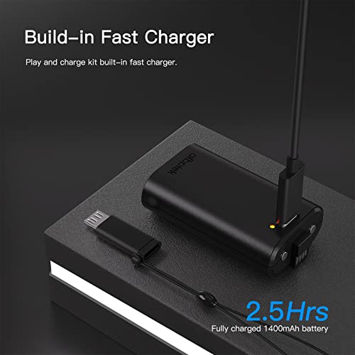 2 Pack Rechargeable Battery Pack, Xbox Series X/S Controller Game Accessories with Fast Charger and 10FT USB-C Charging Cable, Compatible with Xbox one/s/x/Elite Controller, Afbptek