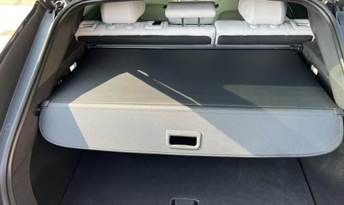 Okutech Black Retractable Cargo Cover Compatible with Cadillac Lyriq 2023 2024 2025, Rear Cargo Privacy Screen Car Trunk Luggage Cargo Security Shade Shield (Directly Fit in Carbon Fiber Style)