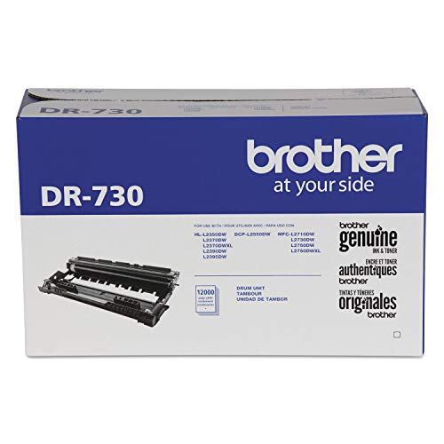Brother Genuine DR730 Drum Unit, Up To 12,000 Page Yield Black