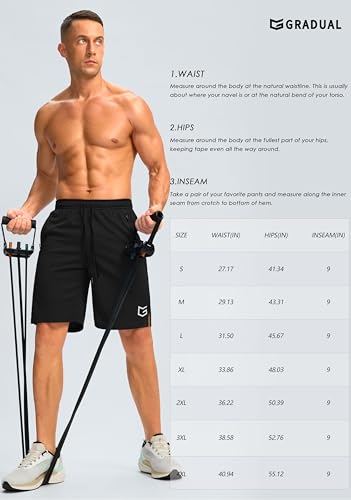 G Gradual Men's Gym Shorts wtih Zipper Pocket 9" Athletic Basketball Mesh Shorts for Men Workout Quick Dry Lightiweight(Cobalt Purple,M)