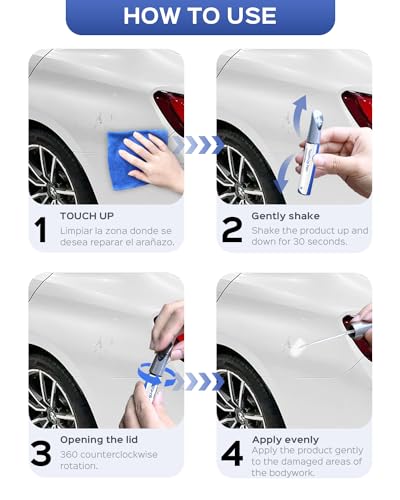 PARTS4EV Touch Up Paint for BMW-Exact Match–Chips and Nicks Touch Up - Black Sapphire Metallic