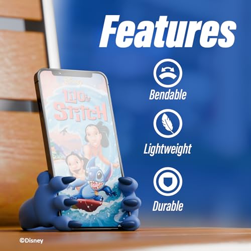 iJoy Disney Stitch Hands Phone Stand for Desk- Stitch Disney Phone Holder Stand for Home/Office/More – Lilo and Stitch Gifts for Girls, Boys, and All Fans of Lilo and Stitch Stuff