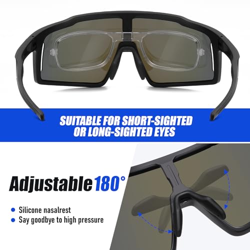 DUCO Cycling Sunglasses for Men Women Polarized Sports Sunglasses UV400 Baseball Sun glasses Anti Scratch Goggles DC0040