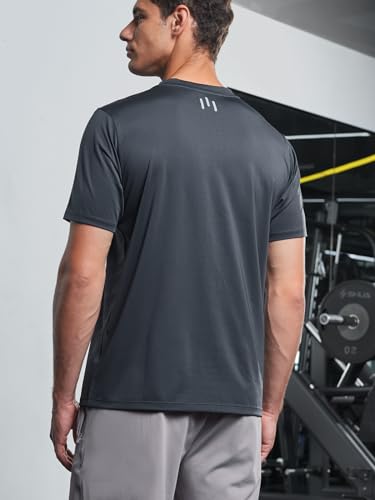 NORTHYARD Breathable 2.0™ Men's Athletic Workout T-Shirt REDOCHRE-M