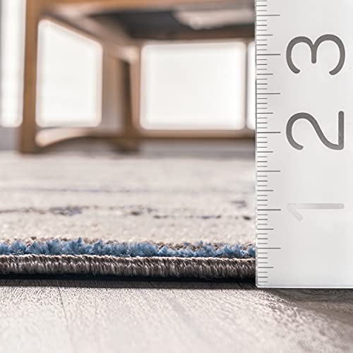 nuLOOM Erika Transitional Tribal Area Rug, 4x6, Grey