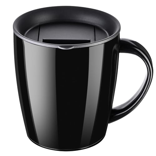 PARACITY Insulated Coffee Mug Stainless Steel Coffee Mug with Lid Handle Double Wall Vacuum Travel Mug Camping Tumbler Cup Men Women 12 oz