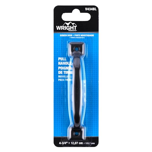 Wright Products V434BL 4 3/4” Pull Handle for Screen Doors and Drawers, Black
