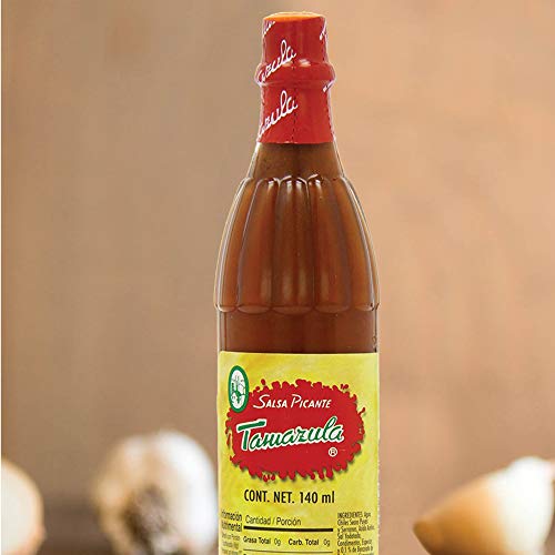 Tamazula Red Hot Sauce MexGrocer Salsa All Natural, Gluten Free & Vegan, Spice Mix Made From Red Peppers Perfect For Chips, Fast Foods, Lunch, Snacks or More 140 ml Pack of 5