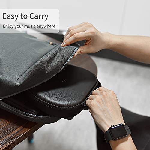 for Apple AirPods Max Case Accessory: WIWU AirPod Max Case with Sleep Mode | Airpod Max Accessories for Apple Headphones | Ultra-Slim Travel Carrying Case | Portable Storage Bag | Black