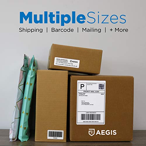Aegis Adhesives - Compatible Direct Thermal Labels Replacement for DYMO 30252 (1-1/8" X 3-1/2") Address & Barcode - Use with Labelwriter 450, 450 Turbo, 4XL Printers (12 Rolls)