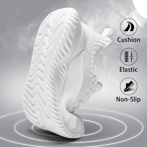 Slow Man AKK Womens Walking Sneakers Slip on Tennis Shoes,Lightweight Breathable Running Shoes,Ideal for Athletic Workout Gym Jogging and Casual Wear