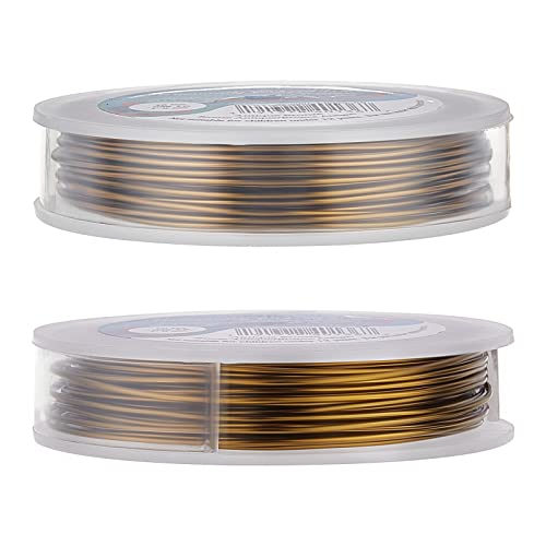 BENECREAT 34-Gauge 218 Yards Tarnish Resistant Antique Bronze Thin Copper Wire for Jewelry Beading Craft