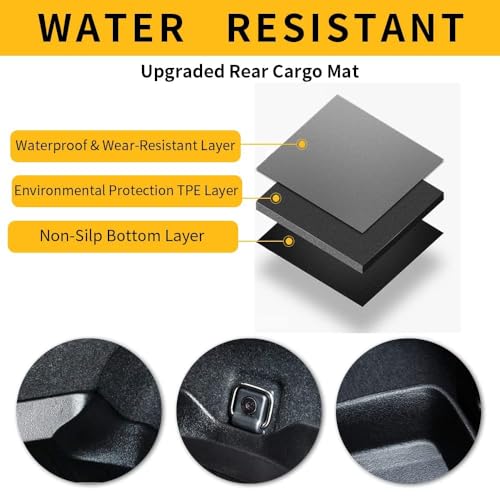 Cargo Liner Compatible with Toyota RAV4 2024 2023 2022 2021 2020 2019 Accessories Trunk Mat Rear Trunk Tray All Weather Cargo Liner 3D Custom Fit Waterproof Protector (Include Hybrid)
