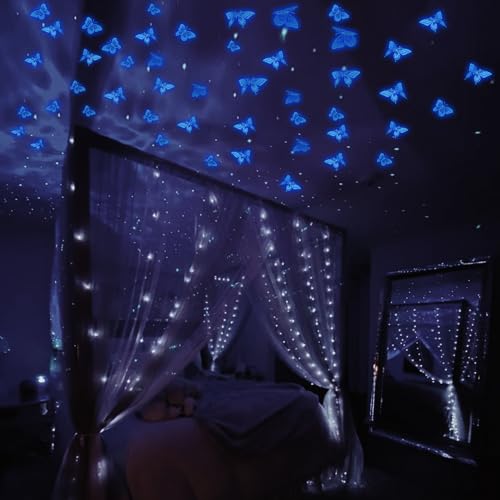 SAOROPEB 3D Butterfly Wall Decor - 48 Pcs, 4 Styles, 3 Sizes - Removable Gold Decorations for Birthday & Party Celebrations