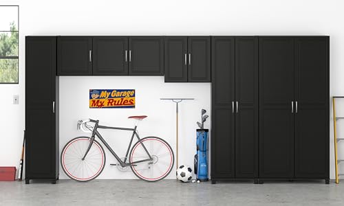 Systembuild Evolution Kendall 36" Utility Storage Cabinet, Black