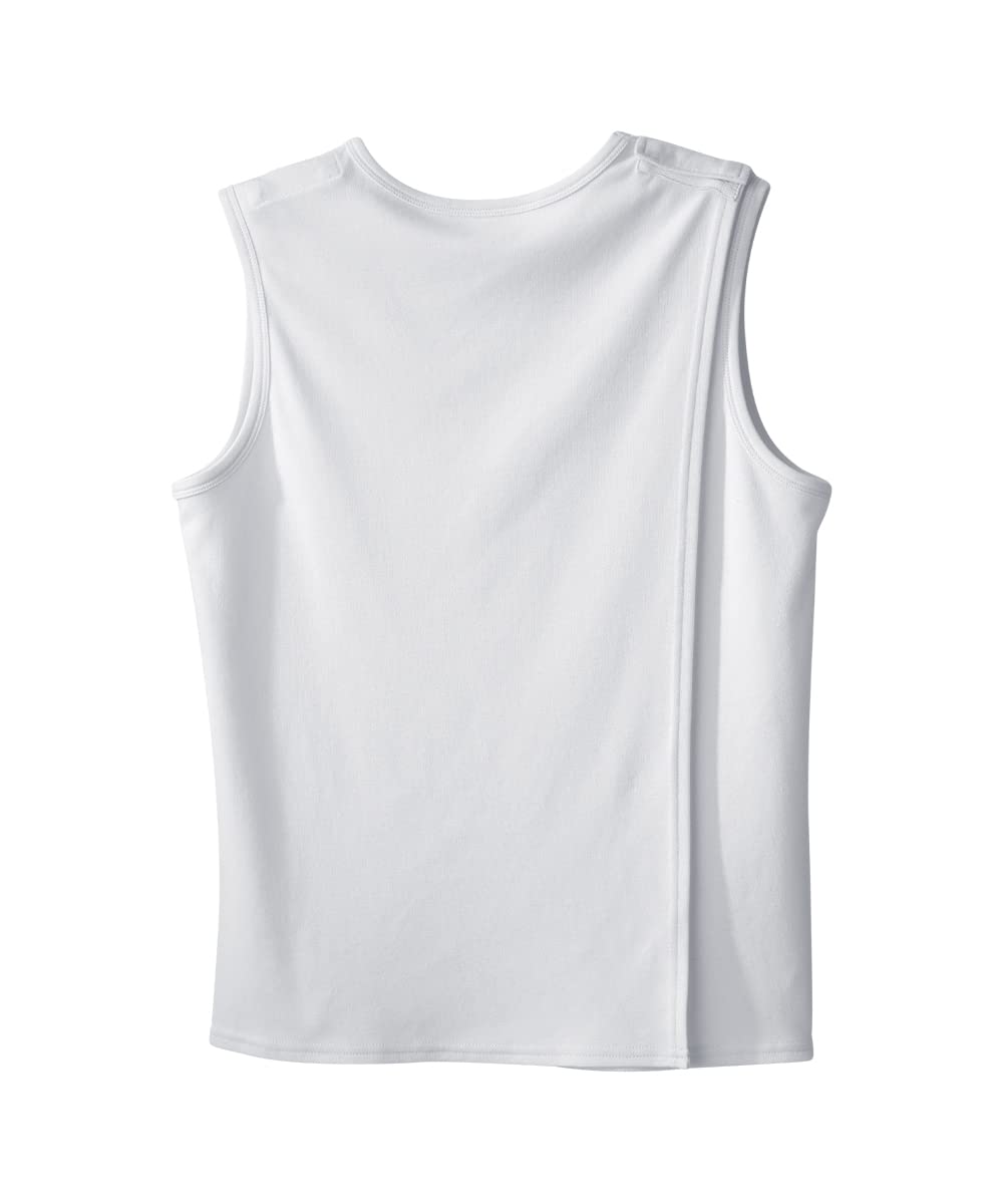 Silverts Women's Adaptive Open Back Sleeveless Top - 3 Pack - True White 2XL