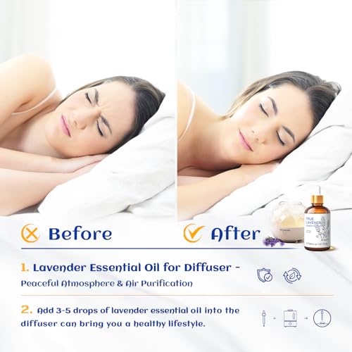 HIQILI 1 Fl Oz Lavender Essential Oil Pure, 100% Pure Natural for Diffuser, Skin - 30ml
