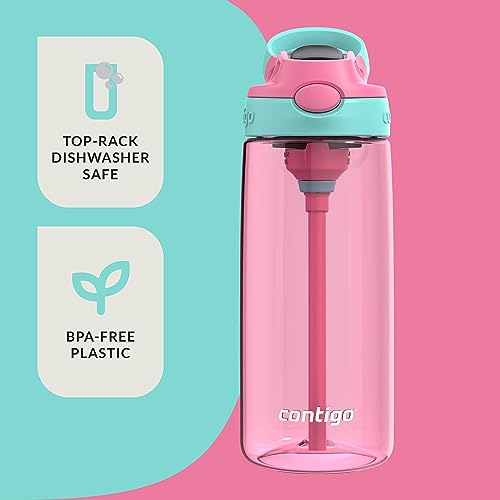 Contigo Kids Water Bottle with Redesigned AUTOSPOUT Straw, 20oz., Juniper & Matcha