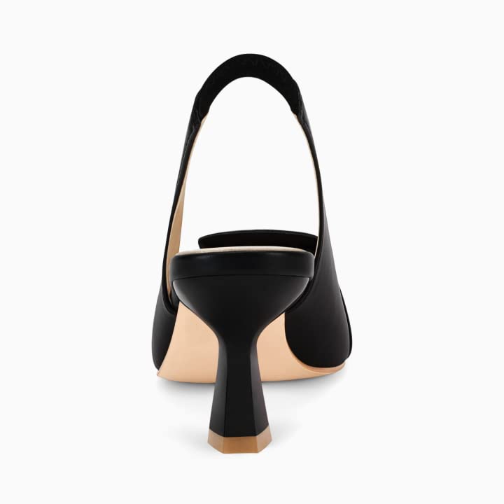 Womens Low Kitten Heel Sling Back Heels Dress Shoes Elegant Slingback Pumps Closed Toe Comfortable Party Sandals