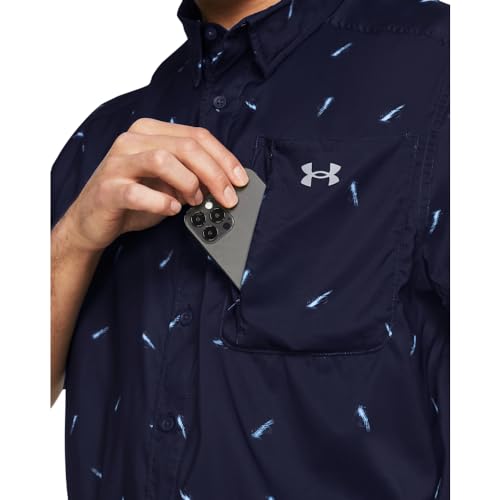 Under Armour Men's Dockside Short Sleeve T-Shirt, (811) COHO/Sandstorm/Timberwolf Taupe, Medium