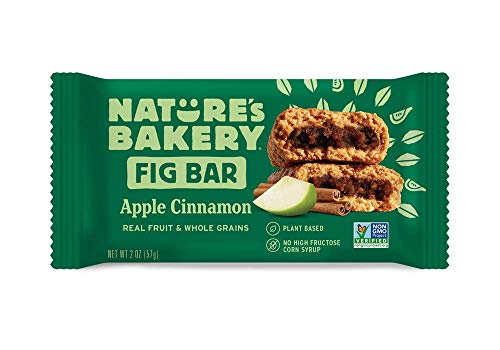 Nature's Bakery Whole Wheat Fig Bar, Vegan + Non-GMO, Apple Cinnamon (12 Count)