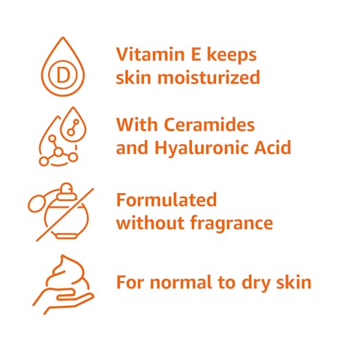 Amazon Basics - Hydrating Facial Cleanser with Ceramides & Hyaluronic Acid, 12 Fl Oz, Pack of 1