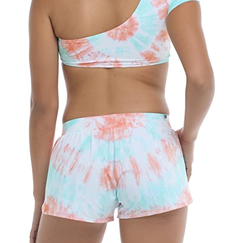 EIDON Women's Standard Bounce Loose Fit Swim Short Bikini Bottom Swimsuit, Eventide