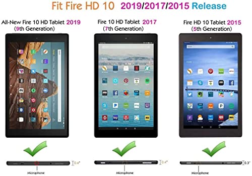 New 10inch Tablet Case(9th/7th/5th Generation,2019/2017/2015 Release)-SHREBORN Lightweight Shockproof Case Incompatible with iPad,with Cute Cat Handle Stand-Green