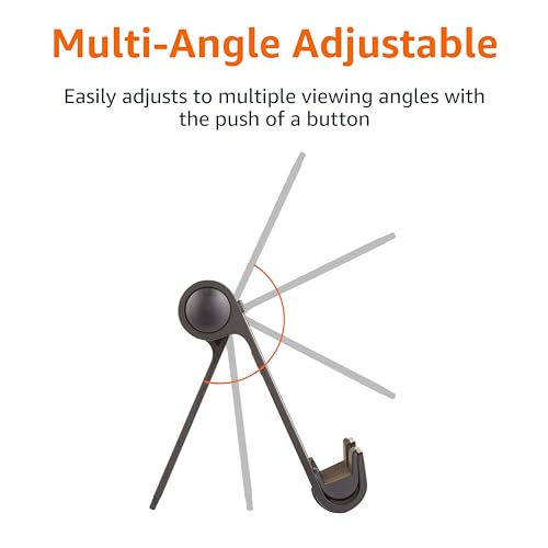 Amazon Basics Multi-Angle Portable Stand for iPad Tablet, E-reader and Phone - Black