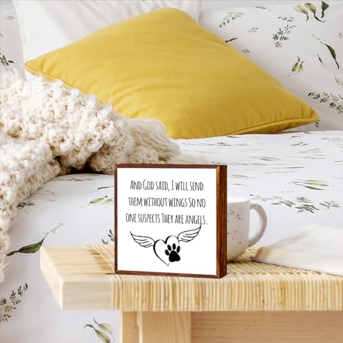 Funny Bathroom Quotes Bathroom Dog Decor Home Toilet Humor Sign Wooden Box Sign for Bedroom Bathroom Home Farmhouse Coffe Bar Wood Square Box Sign for Tabletop Bookshelf Tiered Tray Wall Decor