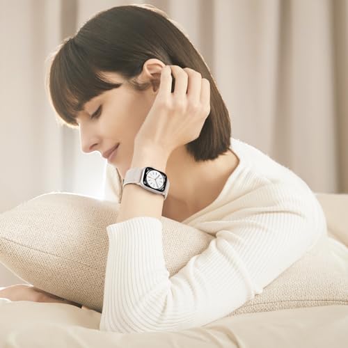 Stretchy Solo Loop Bands Compatible with Apple Watch Band 38mm 40mm 41mm 42mm 44mm 45mm 46mm 49mm Women Men, Soft Nylon Elastic Sport iWatch Bands Strap for iWatch Ultra 2 SE Series 10 9 8 7 6 5 4 3